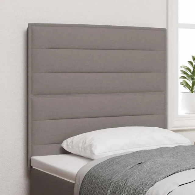 vidaXL LED Hoofdbord Taupe Stof