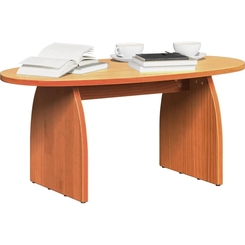 vidaXL Salontafel Wasbruin 80 x 40 x 35 cm Massief grenenhout