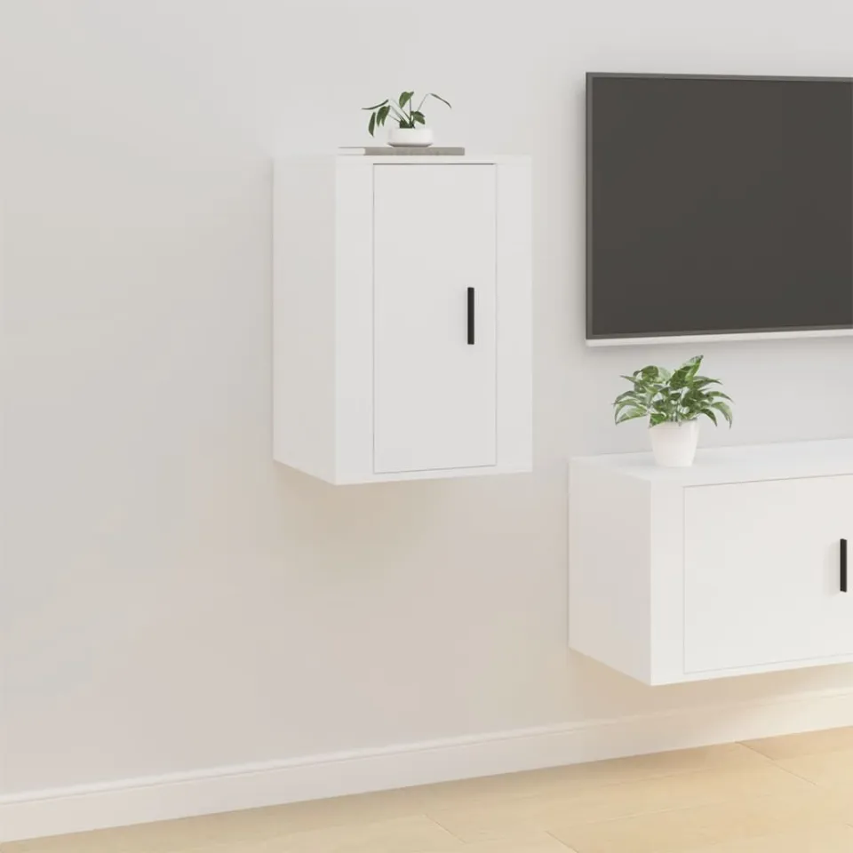 vidaXL Tv-wandmeubels 2 st 40x34,5x60 cm wit, foto 4