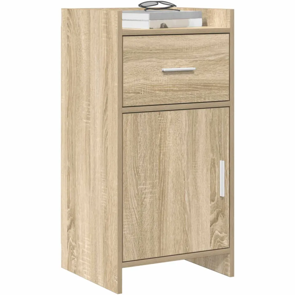 vidaXL Dressoir Sonoma Eiken 40 x 36 x 80 cm Bewerkt hout Bruin