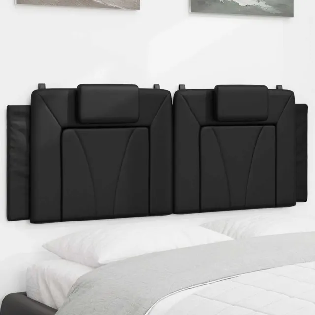 vidaXL Hoofdbordkussen "Viana" 120 cm kunstleer zwart