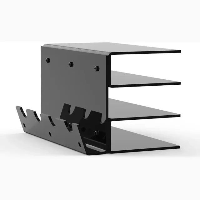 Happiq Toetsenbordmuis organizer - Voor studeerkamer - 3-laags acryl - Zwart