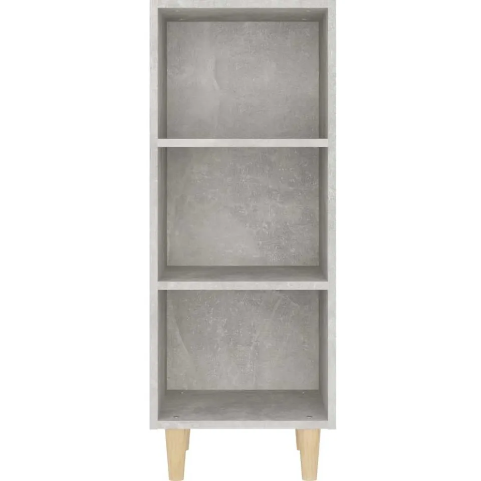 vidaXL Dressoir 34,5x32,5x90 cm bewerkt hout betongrijs grijs, foto 4