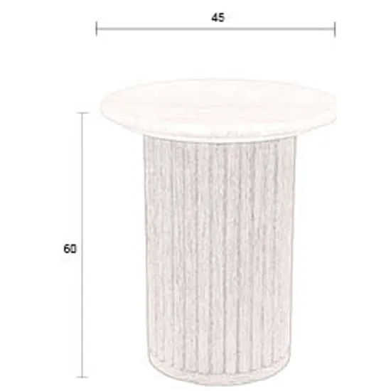 Dutchbone Arda bijzettafel beige, foto 2