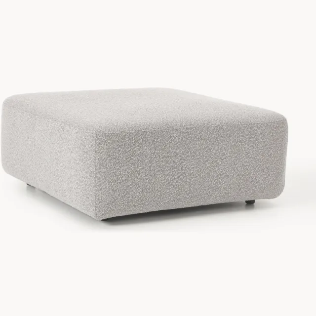 Westwing Collection Bouclé poef Anton Taupe