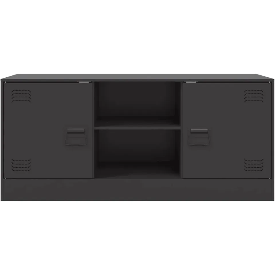vidaXL Tv-meubel 99x39x44 cm staal zwart, foto 4