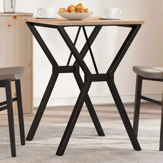 vidaXL Eettafelpoten Y-frame 60x50x73 cm staal Zwart