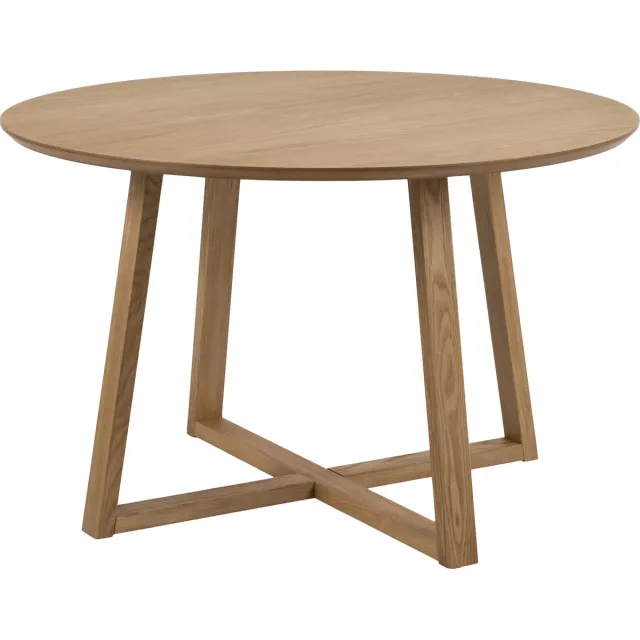 Giga Living Eettafel Mees Naturel MDF Ø120cm - Giga Living