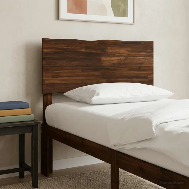 vidaXL Live Edge Hoofdbord ROSTOCK Donkerbruin 100 cm