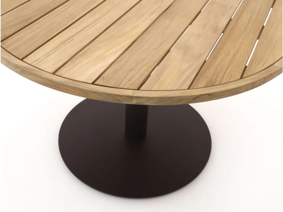Zavelli Cuore dining tuintafel ø120cm taupe, foto 4