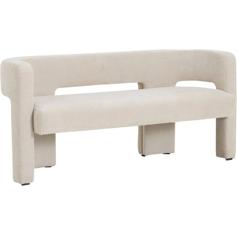 Studio LIVIT eetkamerbank Sculpt 170 cm beige, foto 5
