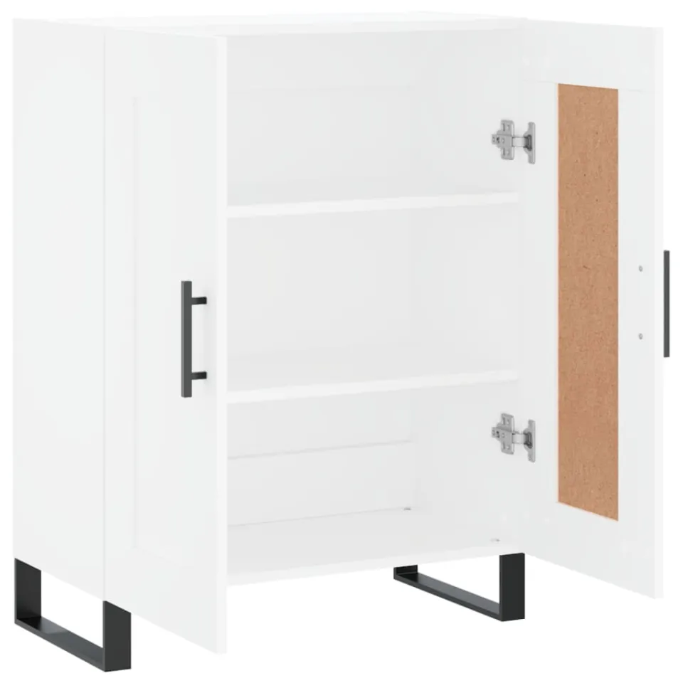 vidaXL Dressoir 69,5x34x90 cm bewerkt hout wit, foto 4