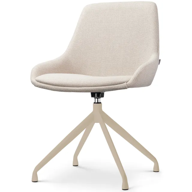 Nolon Nola-Isa draaibare eetkamerstoel beige - beige onderstel