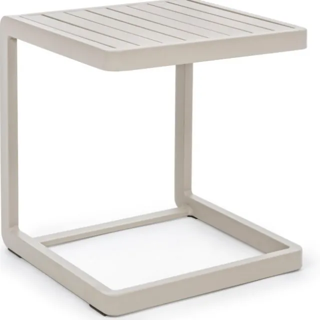 Bolzano Kolli - Loungetafel - 40 x 40 cm - Grijs - Aluminium