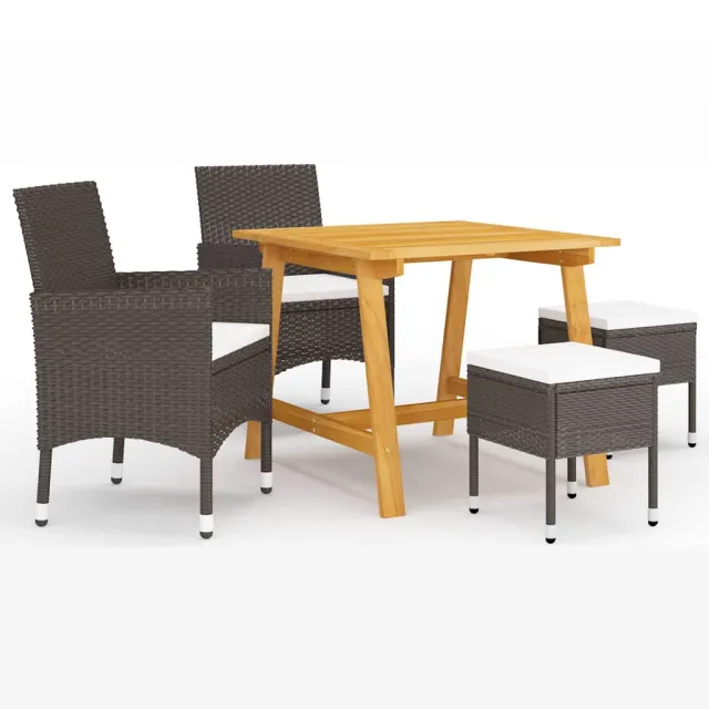vidaXL 5-delige Tuinset bruin, foto 2