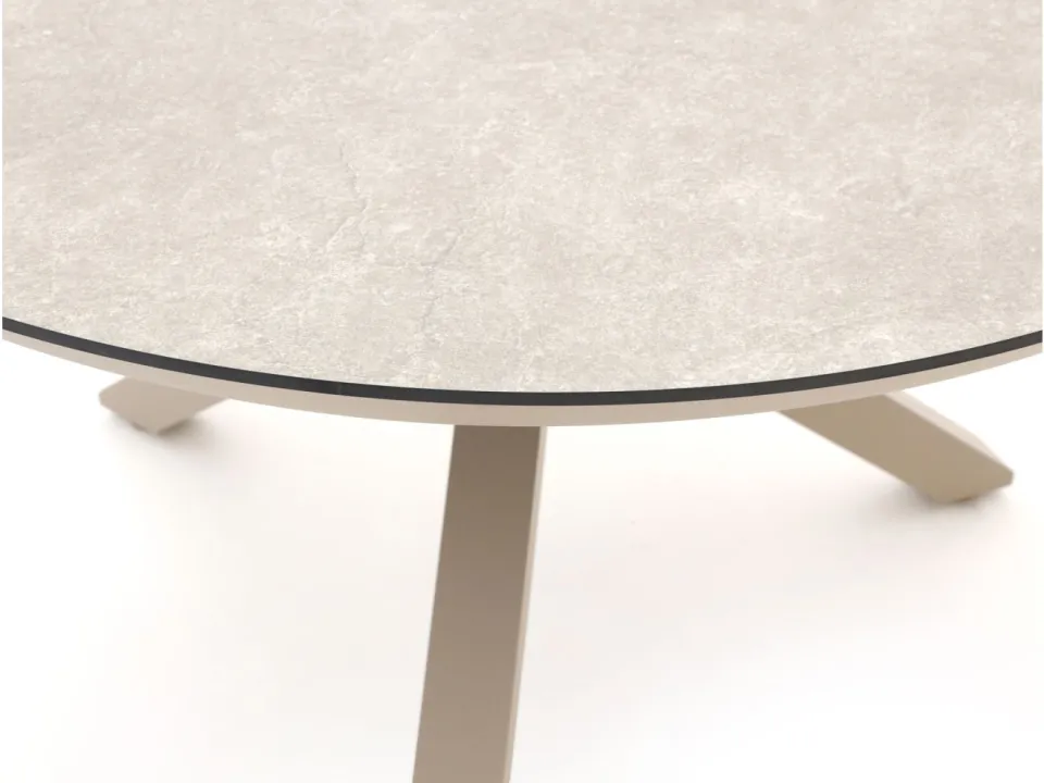 Tierra Outdoor Orbital dining tuintafel ø 120cm (h: 75cm) taupe, foto 4