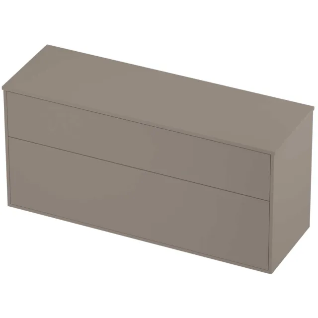 Proline Deck Badmeubelset Voor Grepen Asymmetrisch Kader 140x46x67 cm Clay Beige