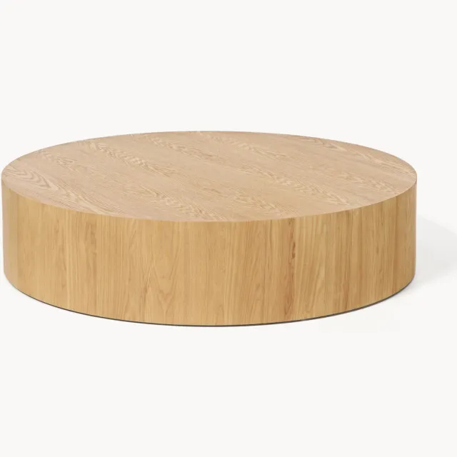 Westwing Collection XL ronde houten salontafel Dan Bruin