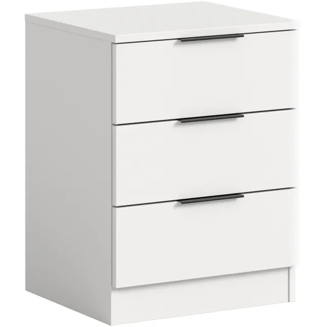 Furnilux Nachtkast met 3 lades - Stijlvolle opbergoplossing naast je bed - 45x60x40cm Bruin