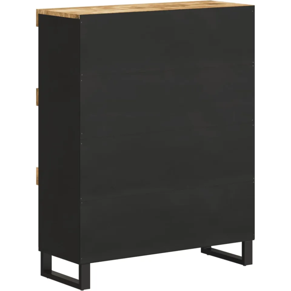 vidaXL Bijzetkast 85x33x107 cm massief mangohout bruin, foto 4