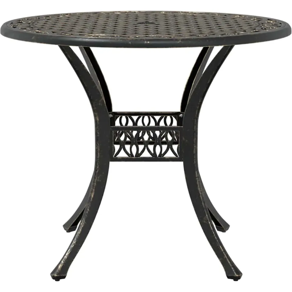 vidaXL 3-delige Bistroset gietaluminium bronskleurig bruin, foto 4