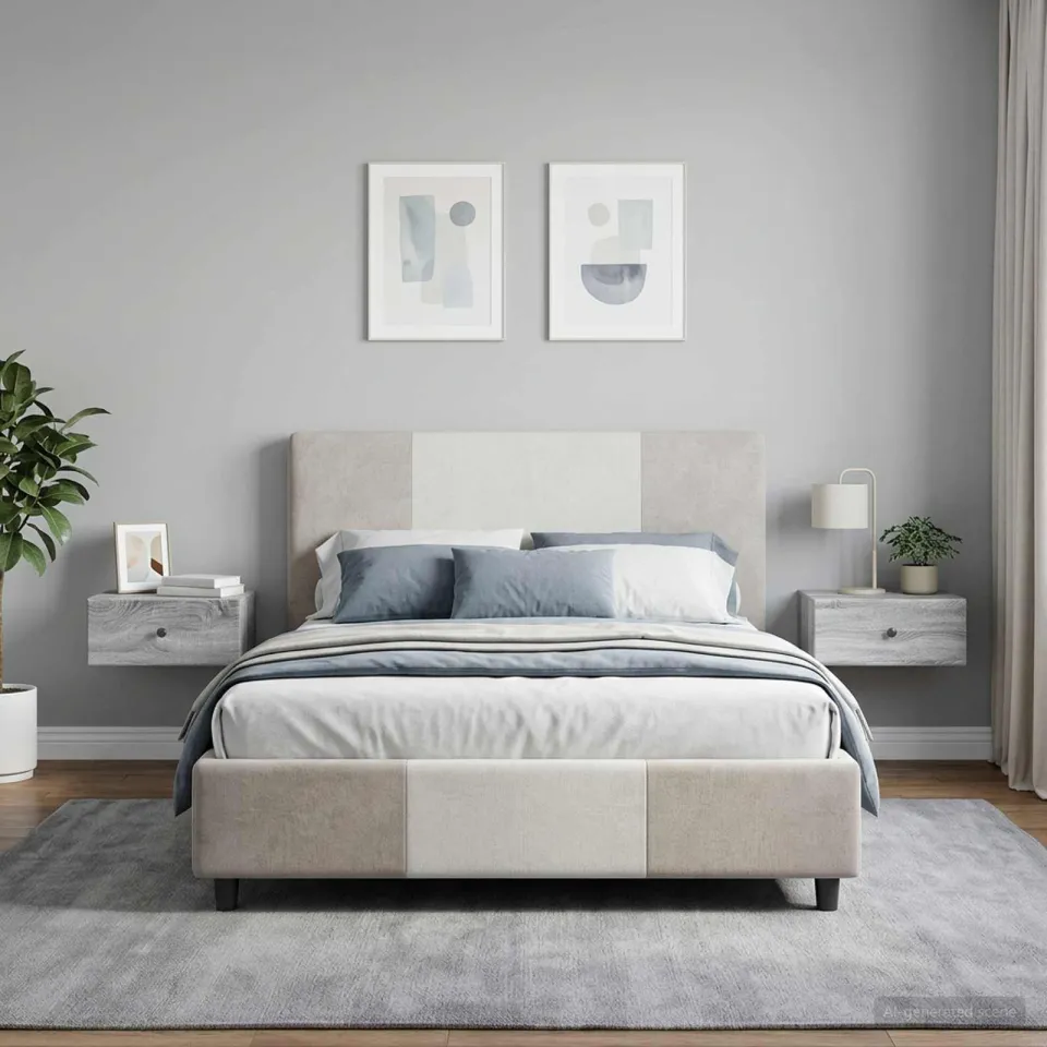 vidaXL Wandbeugel Bedkast 2 st Grijs sonoma 49 x 34,5 x 20 cm, foto 4