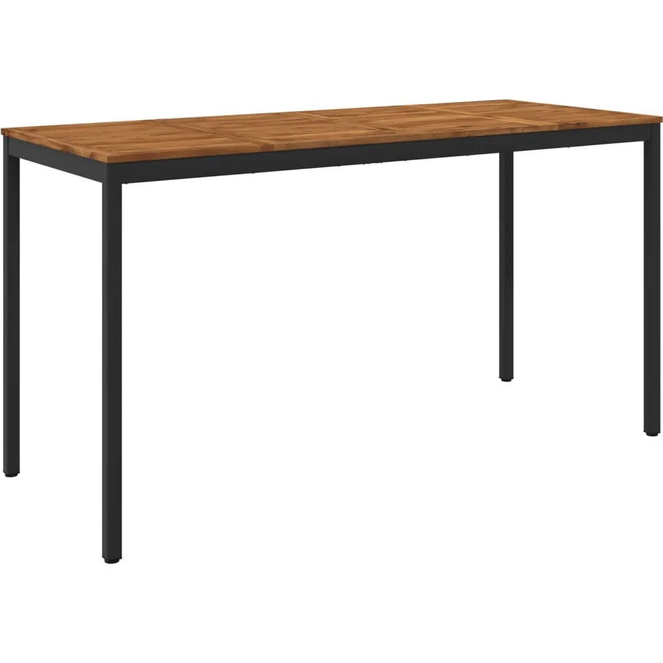 vidaXL Tuinbar Tafel NAARDEN Naturel en Zwart 196 x 80,5 x 105 cm, foto 3