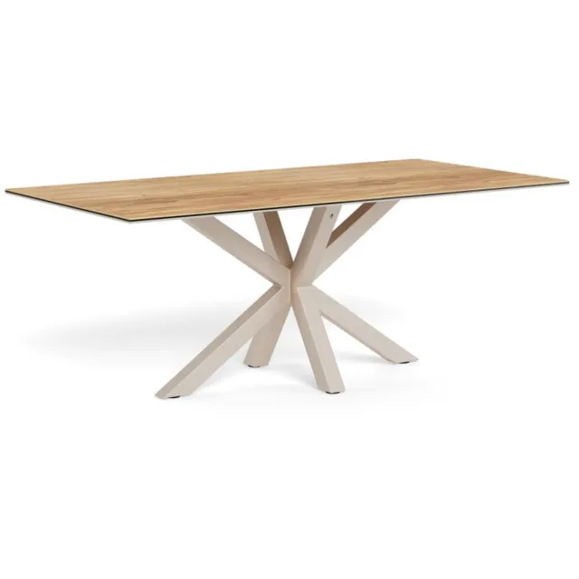 Giga Living Eettafel Luno Keramiek Eiken Grijs 200cm - Giga Living Naturel