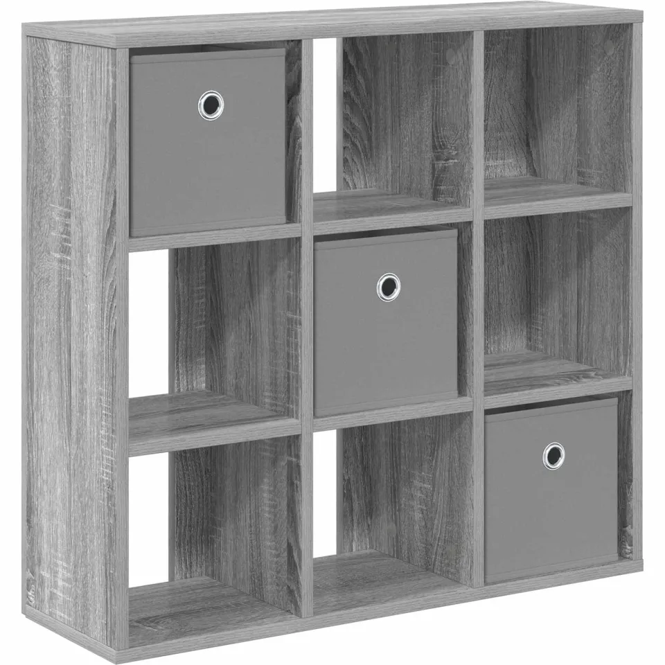 vidaXL Dressoir Grijs Sonoma 73,5 x 24 x 69,5 cm, foto 3