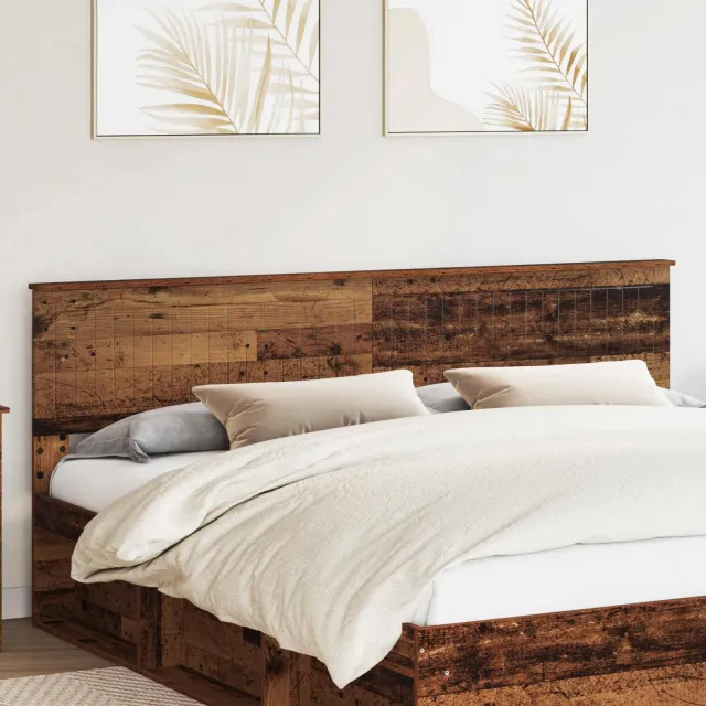 vidaXL Hoofdbord Oud Hout Bewerkt hout Bruin