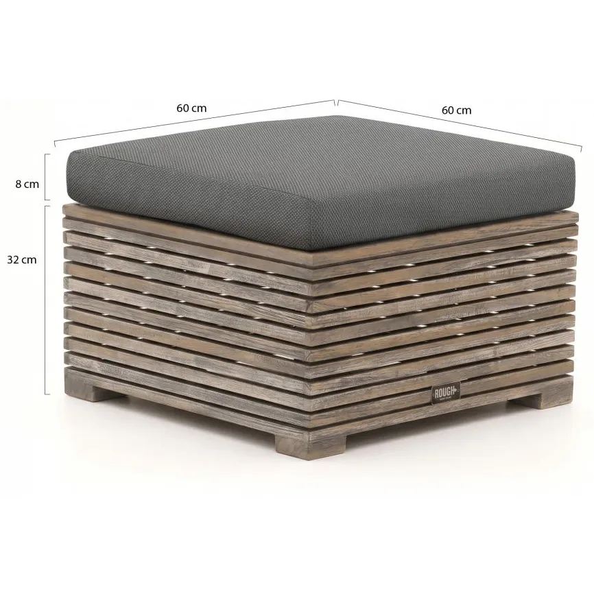 ROUGH Furniture ROUGH-C stoel-bank loungeset 4-delig grijs, foto 3