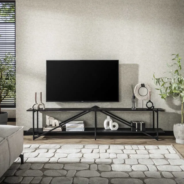 Dimehouse TV Meubel Loek Grijs Metaal 220 cm