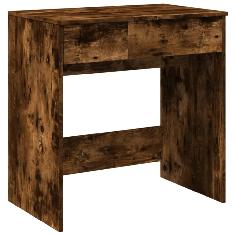 vidaXL Kaptafel met spiegel 73x46,5x120 cm gerookt eikenkleurig, foto 3