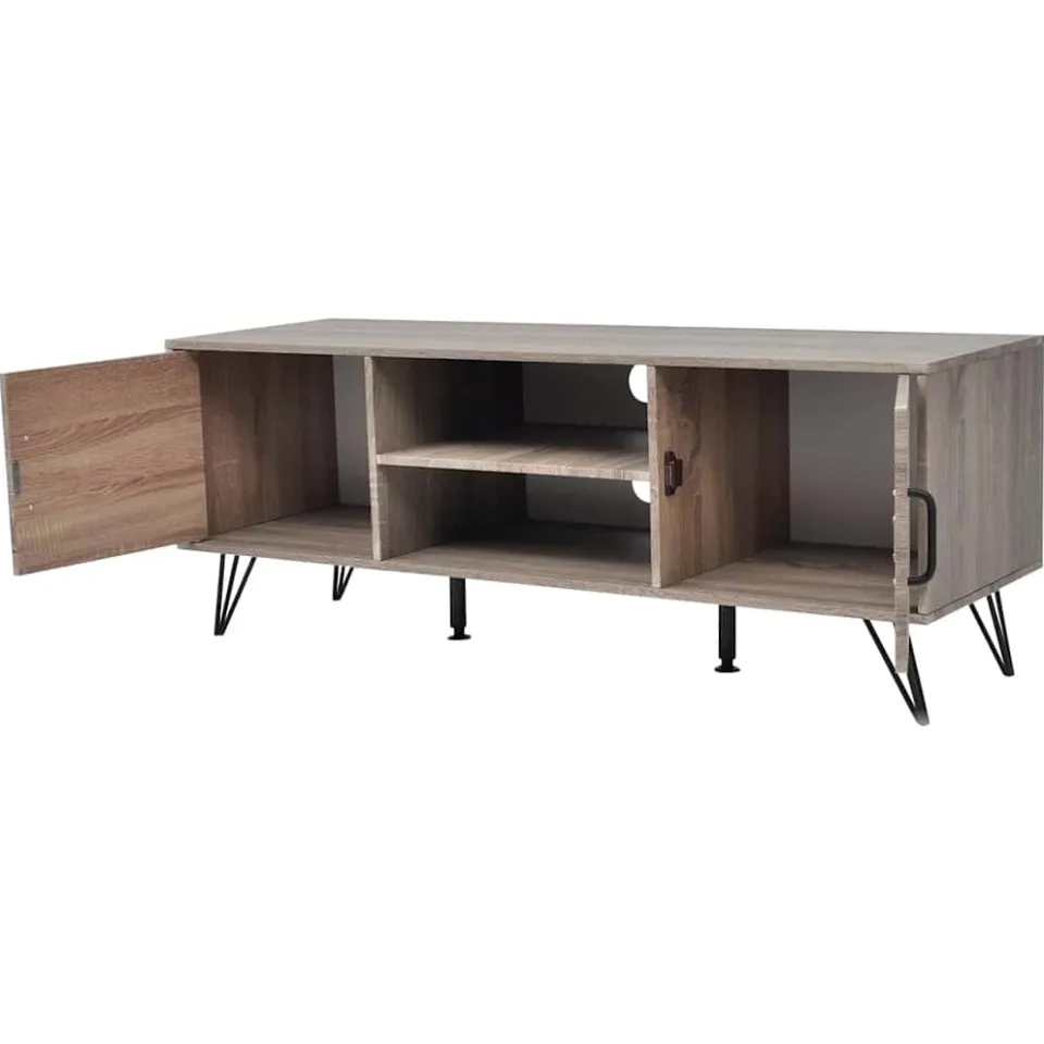 vidaXL Tv-meubel 120x40x45 cm grijs, foto 3