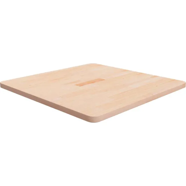 vidaXL Tafelblad vierkant 70x70x2,5 cm onbehandeld massief eikenhout Bruin