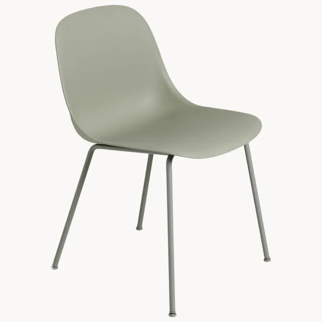 Muuto Eetkamerstoel Fiber Lichtgroen