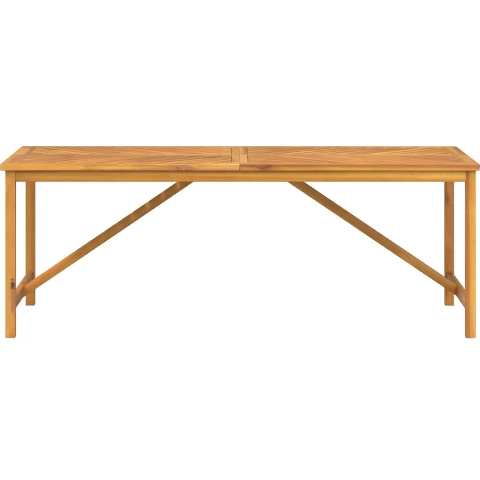 vidaXL Tuintafel 200x90x74 cm massief acaciahout Bruin
