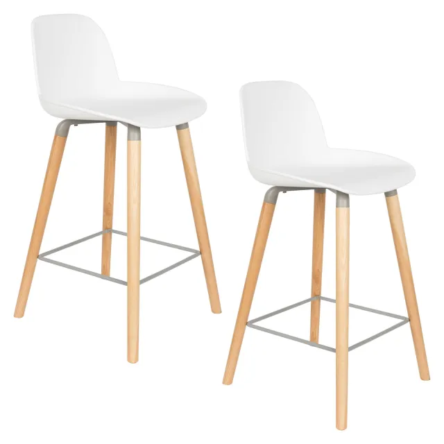 Zuiver Albert Kuip counter barkruk wit