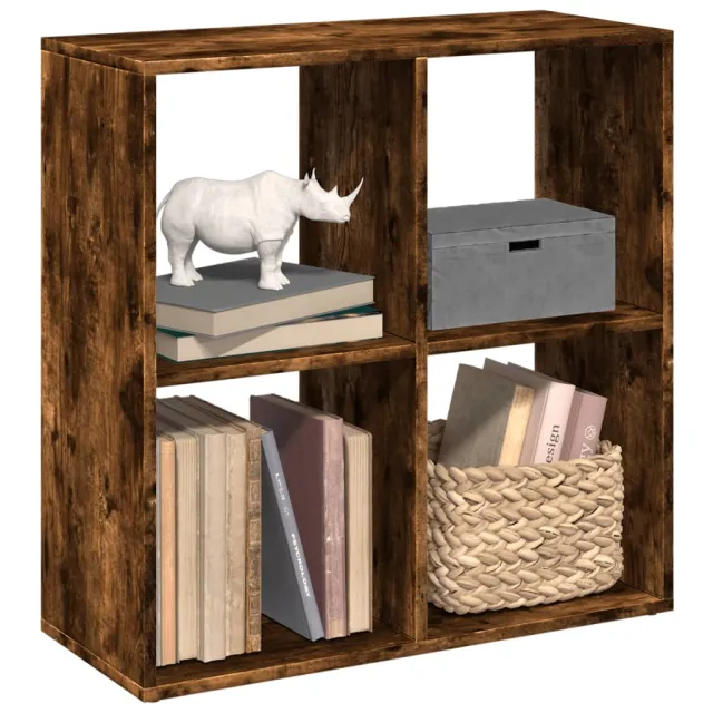 vidaXL Kamerscherm / boekenkast 69,5x29x69,5 cm hout gerookt eiken Bruin