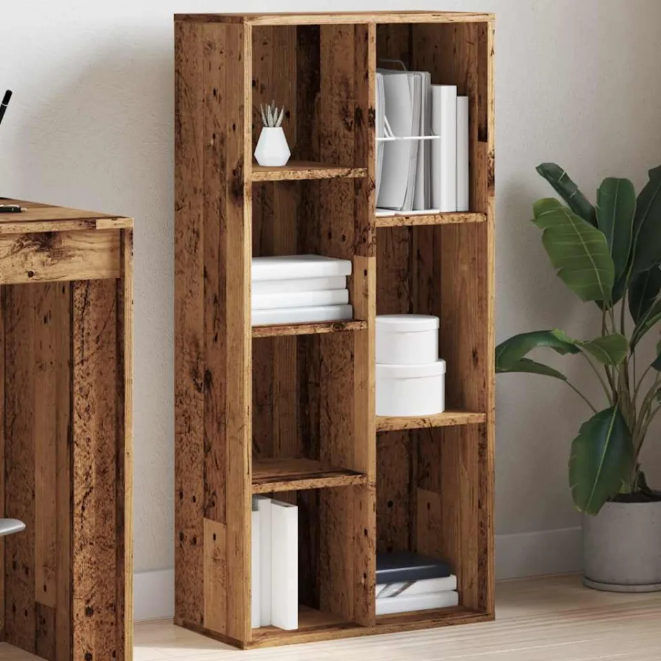vidaXL Boekenkast 50x25x104 cm oud houtkleurig bruin, foto 3