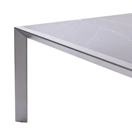 Central Park - Praxis Eigen Merk Central Park Tuintafel Banyuls Aluminium/keramiek 134x240cm grijs, foto 4
