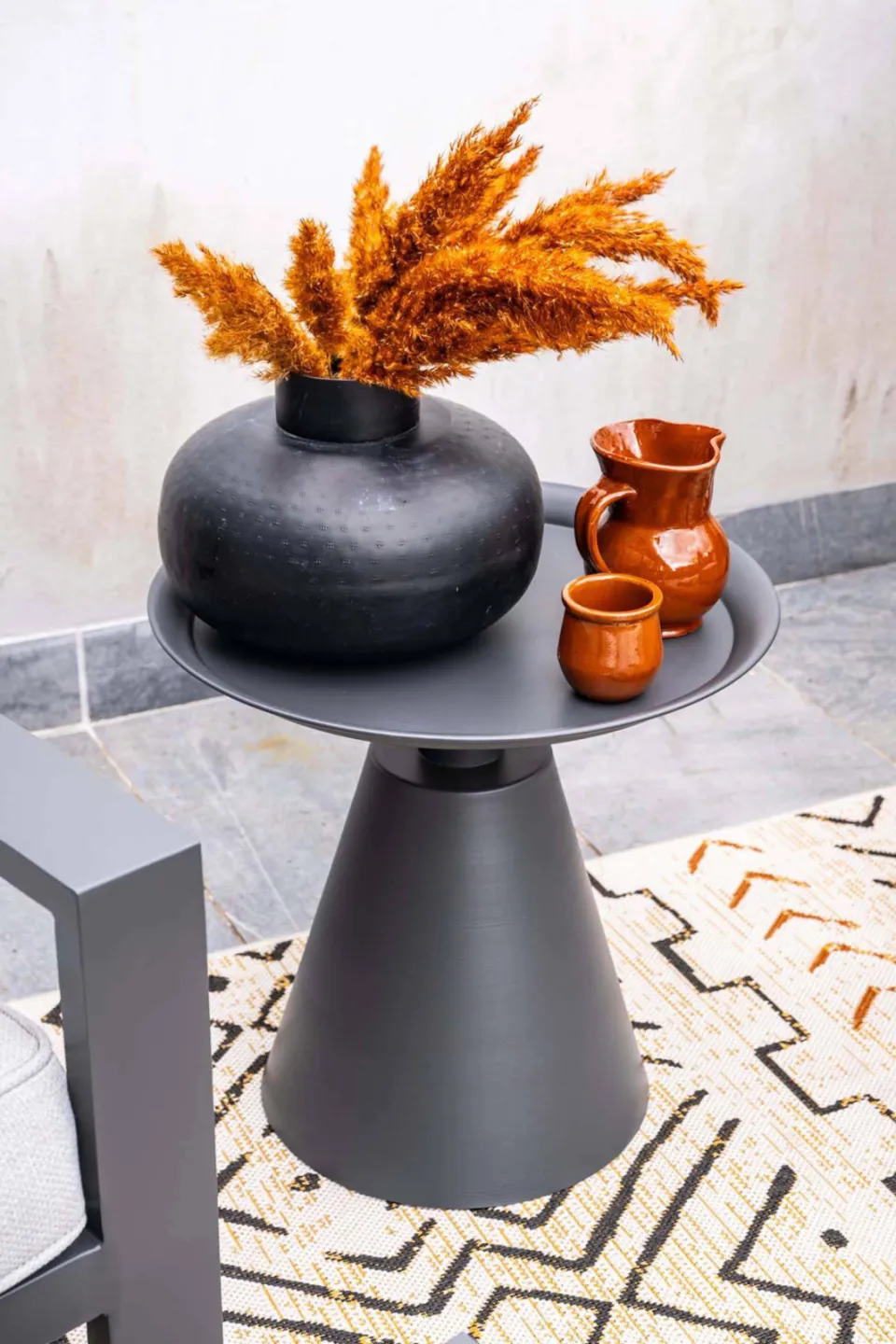 Garden Impressions bijzettafel Zavala (50xH48 cm) Zavala bijzettafel - diameter 50xH48 cm - carbon black, foto 6
