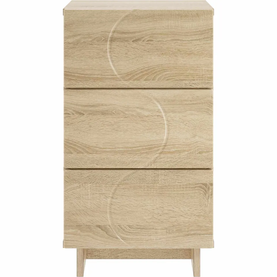 vidaXL Nachtkastje Sonoma Eiken 33,5 x 34,5 x 60 cm Bewerkt hout, foto 4