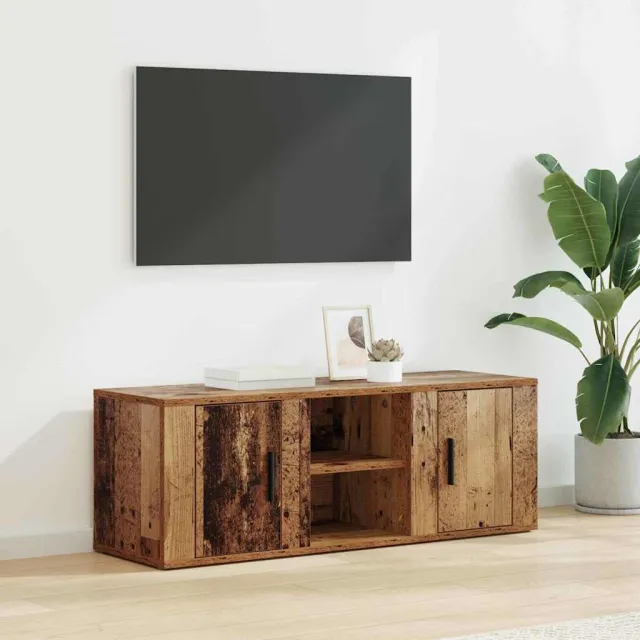 vidaXL TV-kast 100 x 31,5 x 35 cm Oud Hout Bewerkt hout Bruin