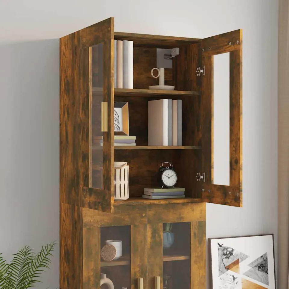 vidaXL Hangkast 69,5x34x90 cm gerookt eikenkleurig, foto 3