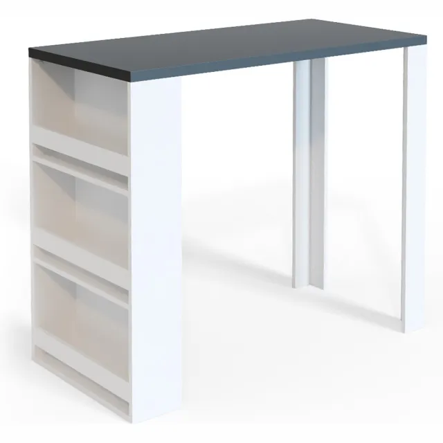 Vicco Bartafel – 57 x 117 cm met 3 compartimenten Wit/antraciet