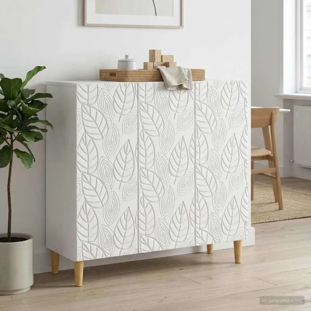 vidaXL Dressoir Wit 89 x 34,5 x 80 cm Bewerkt hout, foto 2