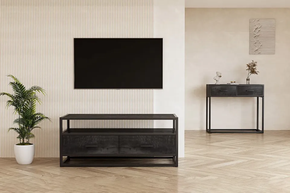 tv-meubel Otis zwart, foto 4