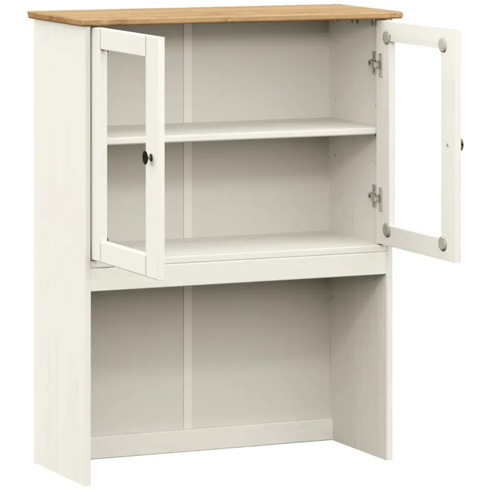 vidaXL Opzetkast VIGO 78x30x100 cm massief grenenhout wit, foto 4
