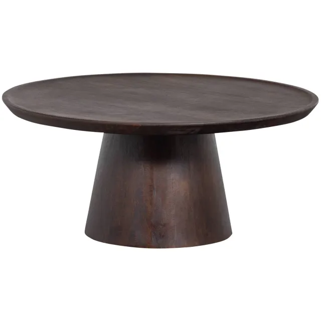 vtwonen Coffee A Gogo Salontafel - Mangohout - Walnoot - 40x90x90 walnut